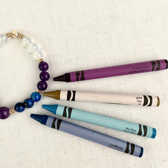 Manifest Amethyst and Lapis Lazuli Bracelet Crystal Healing w/ Third Eye Chakra - Picture 8 of 8